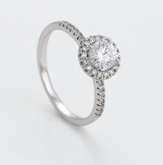 Anillo chapado en platino