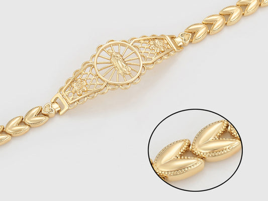 Pulsera elegante en oro de 14 quilates