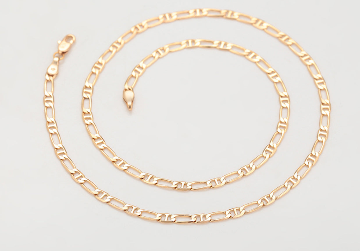 Collar Simple bañado en oro de 18 quilates