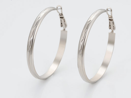 Pendientes chapados en platino