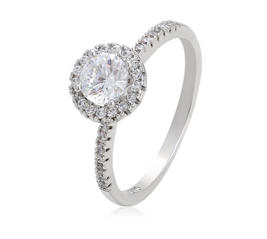Anillo chapado en platino