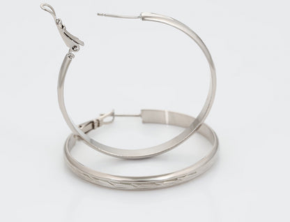 Pendientes chapados en platino